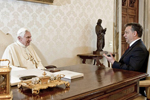 Prime Minister Viktor Orbán met Pope Benedict XVI on private audience